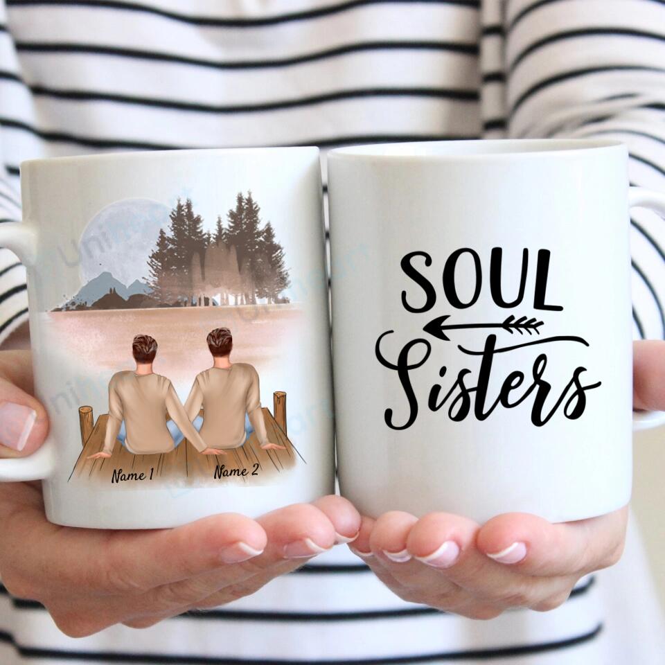 Bestes Pärchen Männer - Personalisierte Tasse