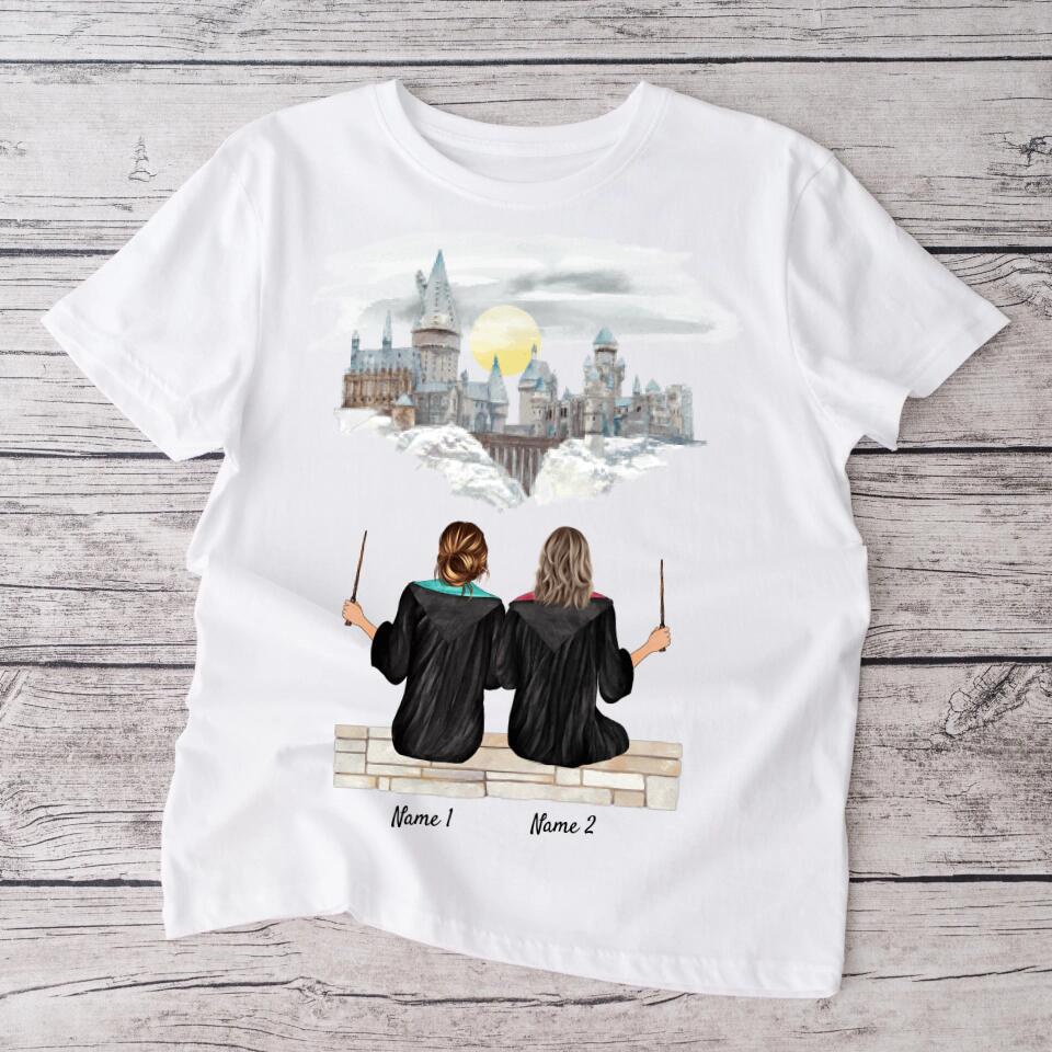 Beste Zauberinnen - Personalisiertes T-Shirt (2-4 Freundinnen)