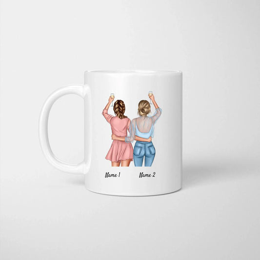 Bestes Pärchen Frauen - Personalisierte Tasse (Valentinstag)