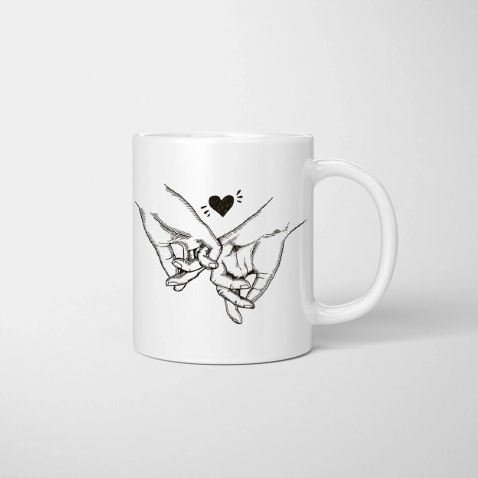Bestes Pärchen Frauen - Personalisierte Tasse (Valentinstag)