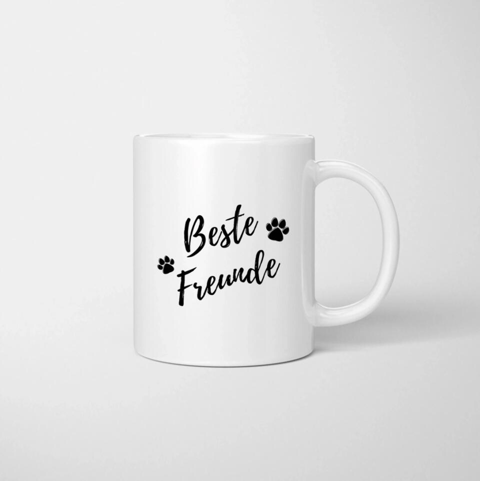 Hundeliebling - Personalisierte Tasse (1-4 Hunde)