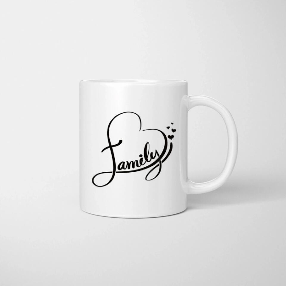 Happy Family - Personalisierte Foto-Tasse