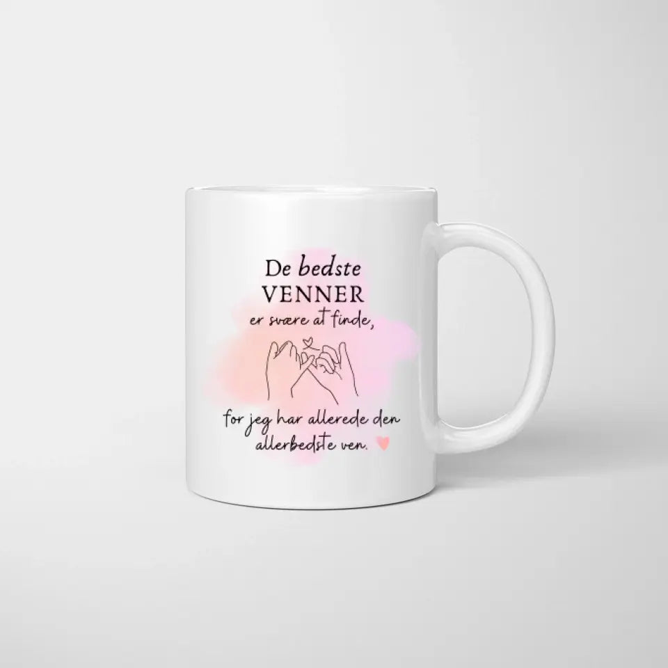 Bedste venner med drink - Personligt krus (2-4 personer)