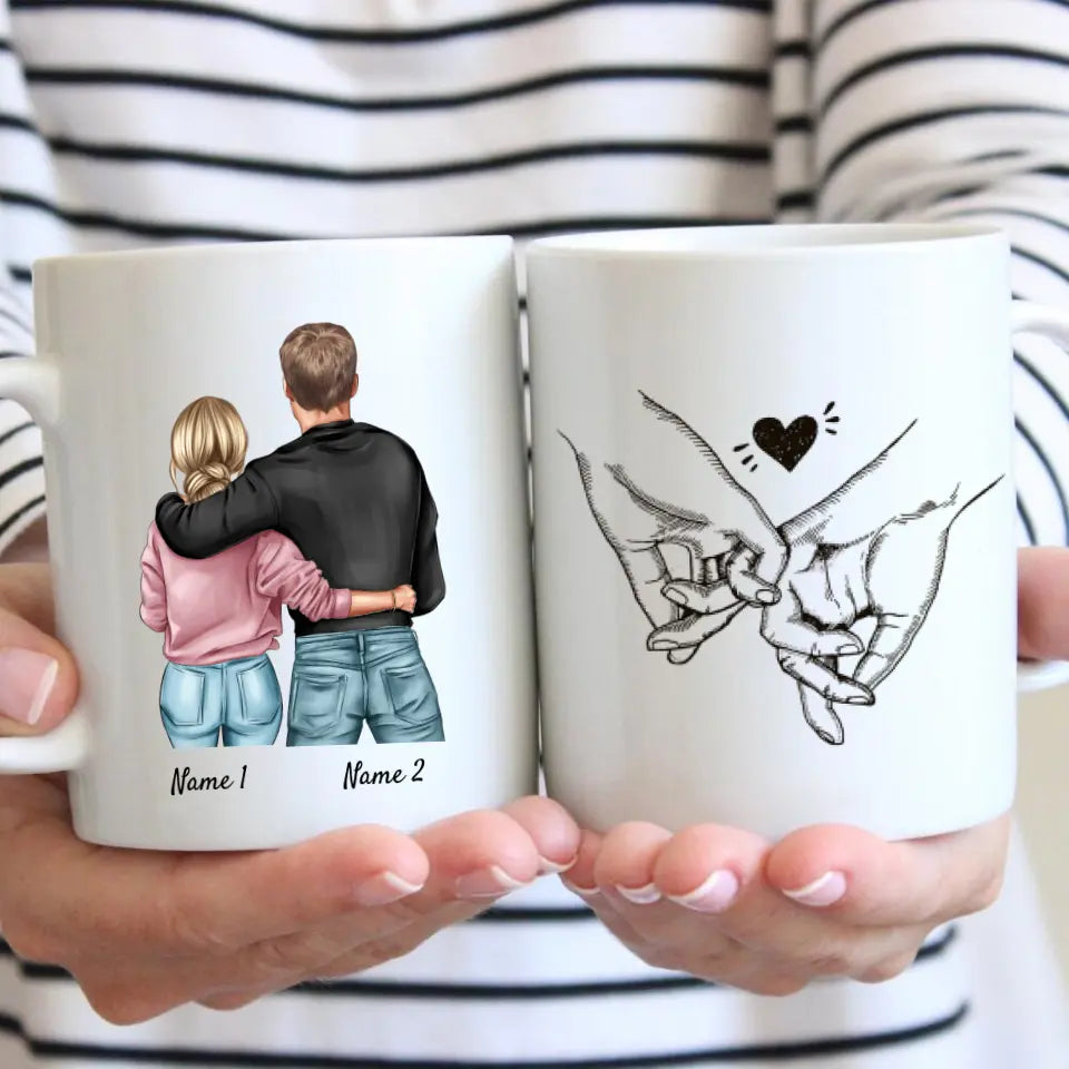 Keine Sorge Schatz - Personalisierte Pärchen-Tasse