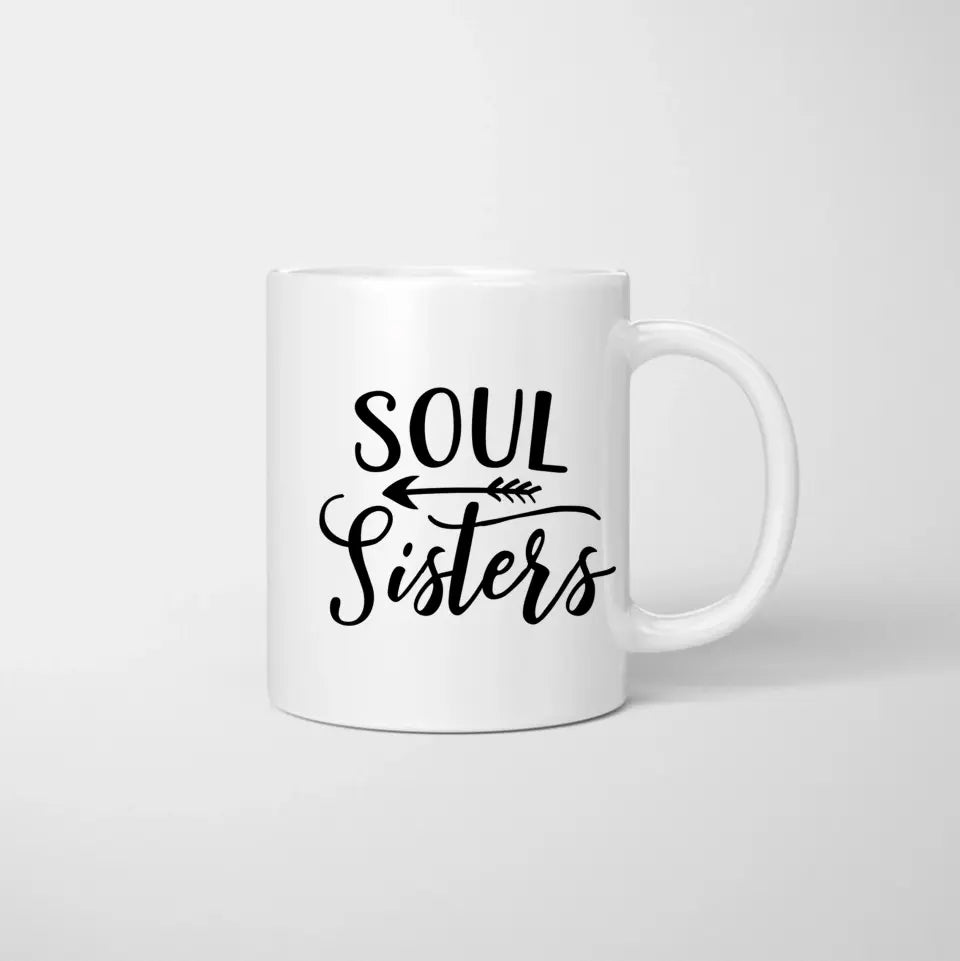 Beste Freunde Tasse (Mann & Frau) - Personalisierte Tasse (2-3 Personen)
