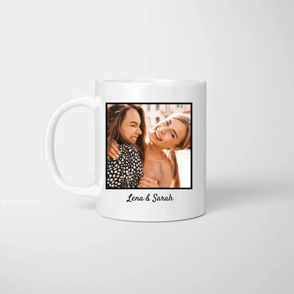 Beste Freundin - Personalisierte Foto-Tasse