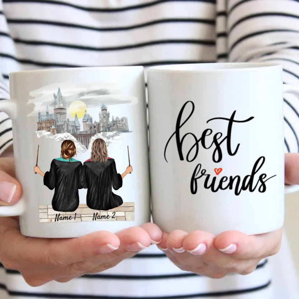 Beste Zauberinnen - Personalisierte Freundinnen-Tasse (2-3 Frauen)