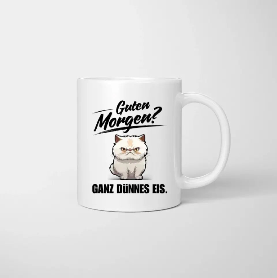 Ganz dünnes Eis - Personalisierte Tasse Kolleginnen, Geburtstag, Abschied, Jobwechsel, Büro (2-4 Personen)