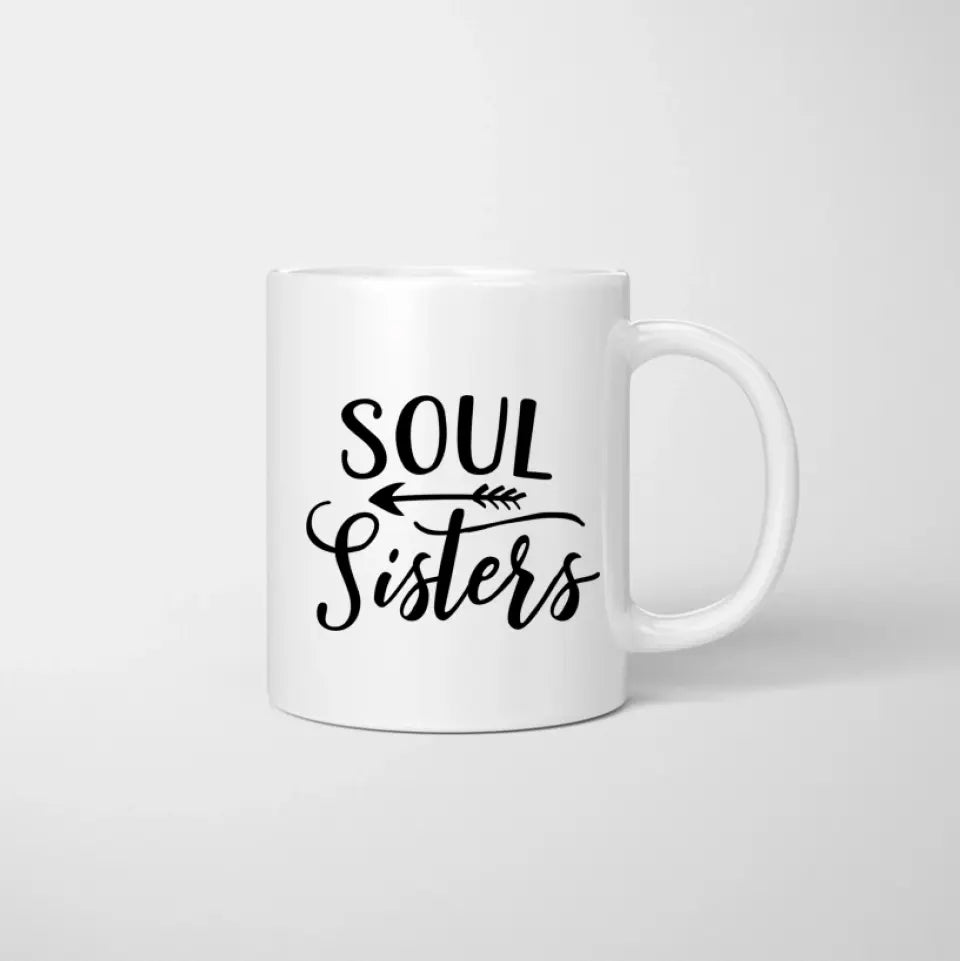 Beste Freundinnen - Personalisierte Tasse (2-5 Personen)