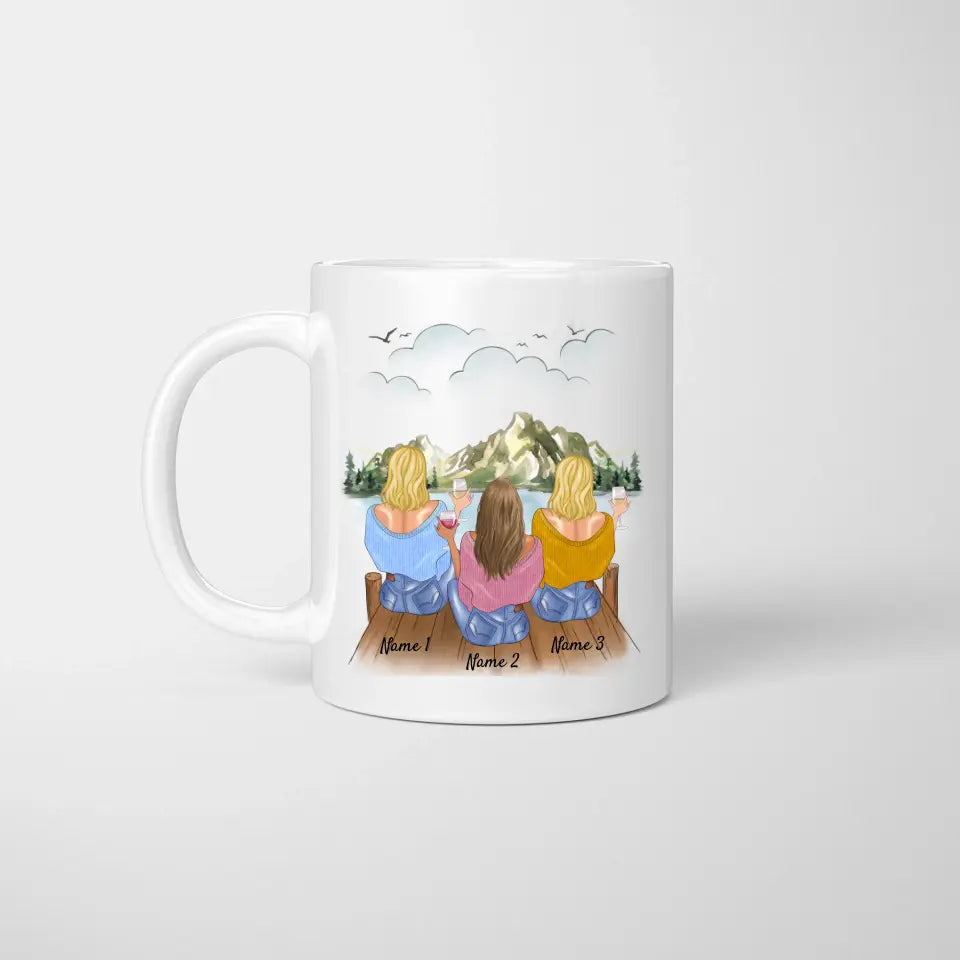 Großartige Chefin/ Managerin/ Teamleiterin - Personalisierte Tasse für Chefin/ Arbeitskolleginnen - Geschenk Büro, Job (2-4 Personen)