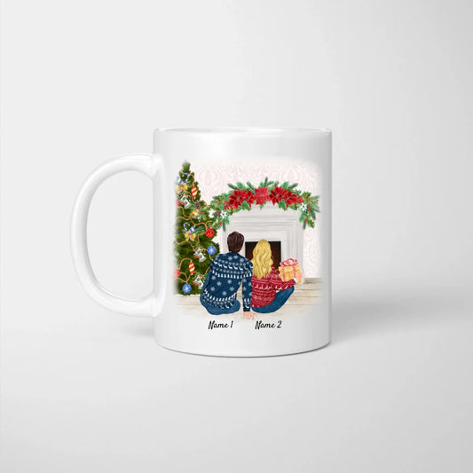 Weihnachten Bestes Pärchen - Personalisierte Tasse