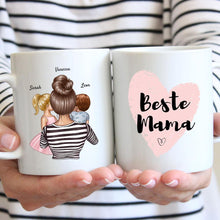 Laden Sie das Bild in den Galerie-Viewer, Mama mit Kindern - Personalisierte Tasse
