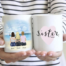 Laden Sie das Bild in den Galerie-Viewer, Beste Schwestern - Personalisierte Tasse (2-5 Personen)
