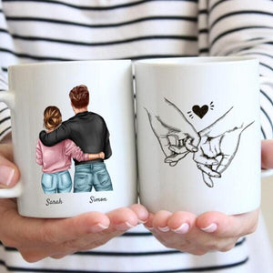 Bestes Pärchen Umarmung - Personalisierte Tasse