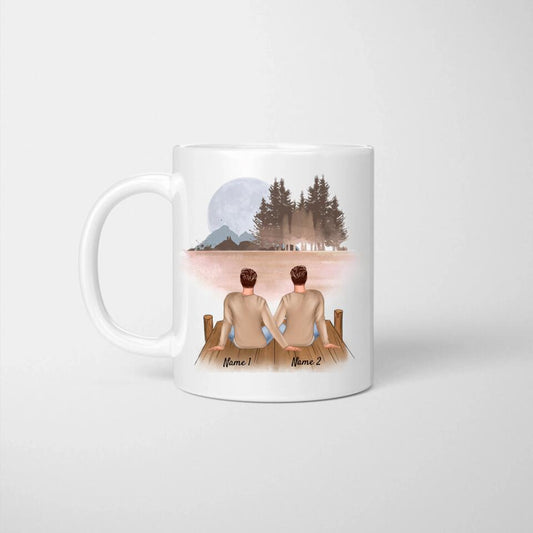 Bestes Pärchen Männer - Personalisierte Tasse