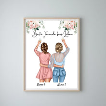 Laden Sie das Bild in den Galerie-Viewer, Bestes Pärchen Frauen - Personalisiertes Poster (Valentinstag)
