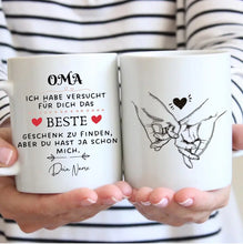 Laden Sie das Bild in den Galerie-Viewer, Bestes Geschenk für Oma - Personalisierte Tasse (Für Mama, Papa, Oma oder Opa)
