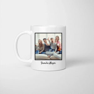 Happy Family - Personalisierte Foto-Tasse