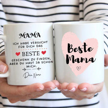 Laden Sie das Bild in den Galerie-Viewer, Bestes Geschenk für Mama - Personalisierte Tasse (Mama, Papa, Oma, Opa)
