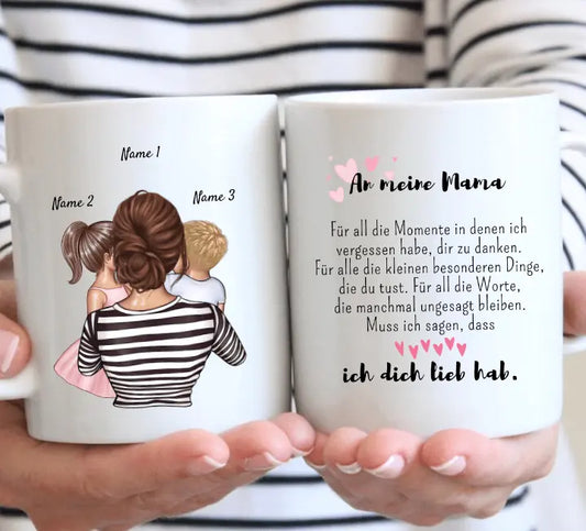 Meine liebsten nennen mich MAMA - Personalisierte Tasse