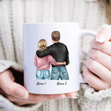 Laden Sie das Bild in den Galerie-Viewer, Heisser als Kaffee - Personalisierte Tasse für Pärchen, Jahrestag, Hochzeitstag
