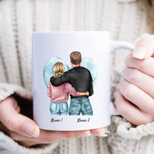 Laden Sie das Bild in den Galerie-Viewer, Du bist heisser als Kaffee - Personalisierte Tasse für Pärchen, Jahrestag, Hochzeitstag
