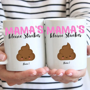 Mama's kleine Stinker - Personalisierte Tasse für Mama/Mutter mit Kinder