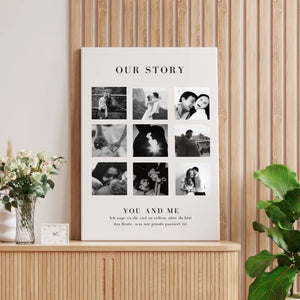 "Our Story" Personalisierte Foto-Collage für Pärchen, deinen Partner