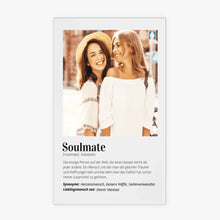 Laden Sie das Bild in den Galerie-Viewer, Soulmate Definition Personalisiertes Acrylglas Bild für Freundinnen, Geschwister, Paare
