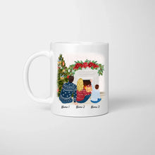 Laden Sie das Bild in den Galerie-Viewer, Weihnachten Glückliche Familie - Personalisierte Tasse (1-2 Kinder)
