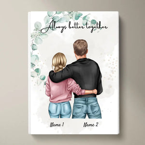 Bruder & Schwester - Personalisiertes Poster