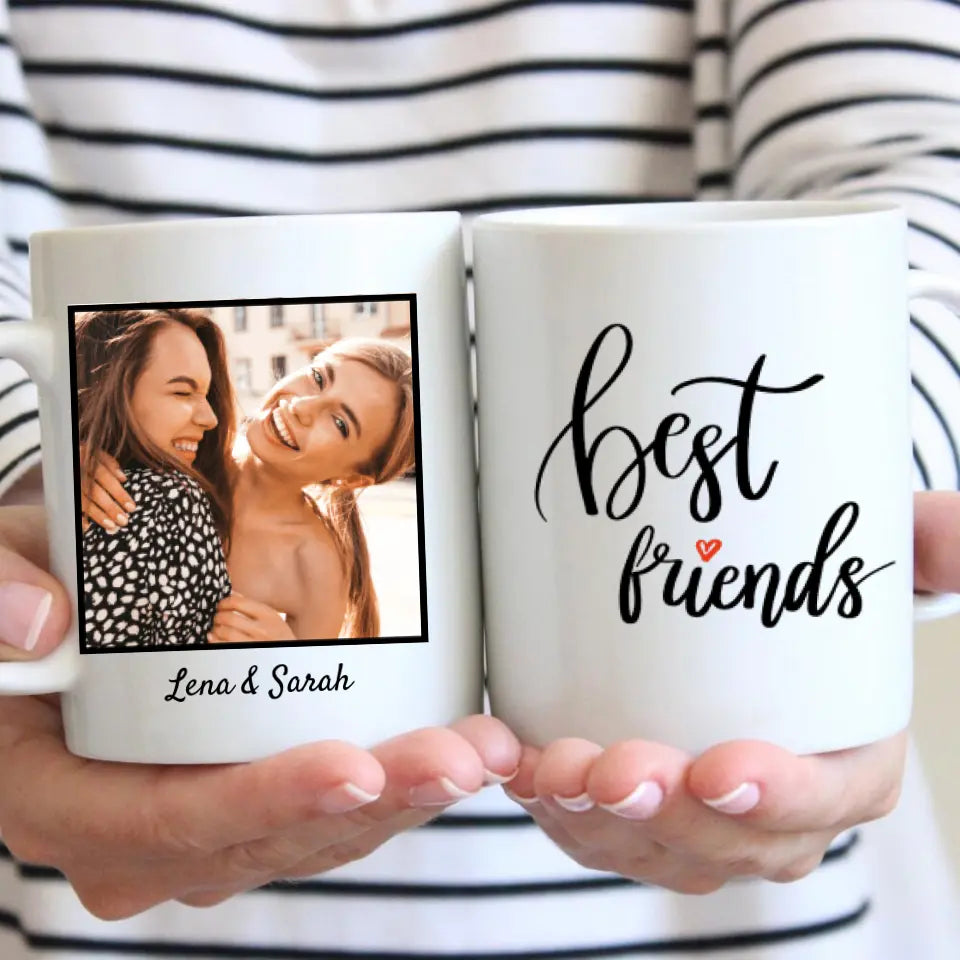 Beste Freundin - Personalisierte Foto-Tasse
