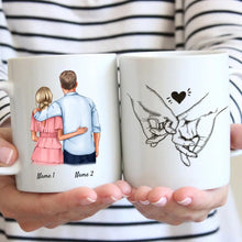 Laden Sie das Bild in den Galerie-Viewer, Pärchen Umarmung - Personalisierte Tasse
