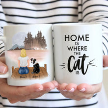 Laden Sie das Bild in den Galerie-Viewer, Frauchen mit Haustier - Personalisierte Tasse (Hund, Katze)
