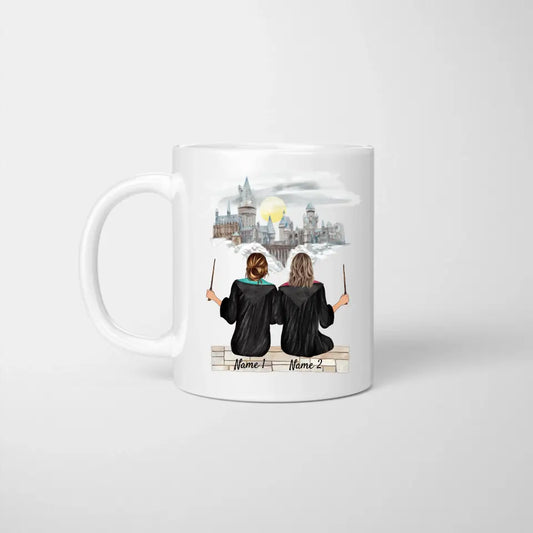 Beste Zauberinnen - Personalisierte Freundinnen-Tasse (2-3 Frauen)