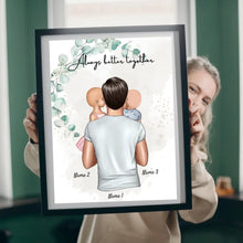 Laden Sie das Bild in den Galerie-Viewer, Bester Papa - Personalisiertes Poster (Vater mit Kindern)
