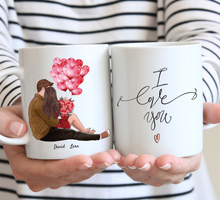 Laden Sie das Bild in den Galerie-Viewer, Ich liebe dich jeden Tag - Personalisierte Valentinstags-Tasse
