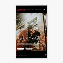 Laden Sie das Bild in den Galerie-Viewer, Personalisiertes Acryl-Glas Netflix Cover &quot;Lovestory&quot;
