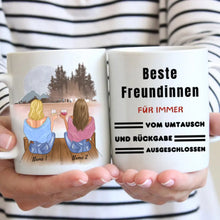 Laden Sie das Bild in den Galerie-Viewer, Umtausch ausgeschlossen - Personalisierte Tasse Freundinnen &amp; Kolleginnen (2-4 Personen)
