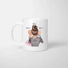 Laden Sie das Bild in den Galerie-Viewer, Danke Mama, dass du mich nicht geschluckt hast - Personalisierte Tasse (Frau mit 1-4 Kinder) Muttertag
