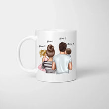 Laden Sie das Bild in den Galerie-Viewer, Ma famille, parents avec enfants - Mug personnalisé (1-4 enfants)
