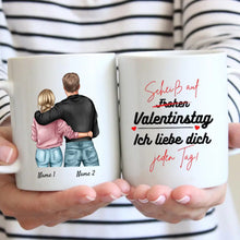 Laden Sie das Bild in den Galerie-Viewer, Ich liebe dich jeden Tag - Personalisierte Valentinstags-Tasse
