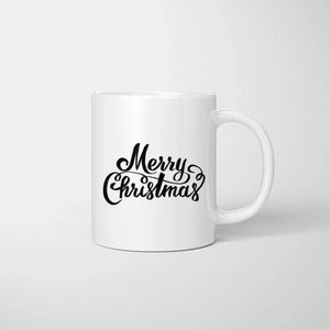 Weihnachts-Freundinnen - Personalisierte Tasse (2-3 Personen)