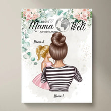 Laden Sie das Bild in den Galerie-Viewer, Beste Mama auf der Welt - Personalisiertes Poster (Mutter mit Kindern)

