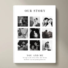 Laden Sie das Bild in den Galerie-Viewer, &quot;Our Story&quot; Personalisierte Foto-Collage für Pärchen, deinen Partner
