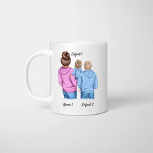 Laden Sie das Bild in den Galerie-Viewer, Bonne fête à la meilleure Mamounette - Mug personnalisé (1-3 enfants, adolescents)
