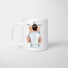 Laden Sie das Bild in den Galerie-Viewer, Leben kommt mit keiner Gebrauchsanweisung sondern mit einem Papa - Personalisierte Tasse (Vater mit 1-4 Kinder)
