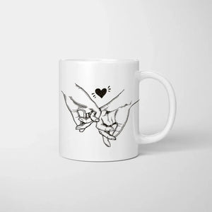 Mama & Töchter Chibi - Personalisierte Tasse (2-3 Frauen)