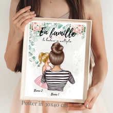 Laden Sie das Bild in den Galerie-Viewer, Best Mom, Meilleure maman - Poster Personnalisé (femme avec 1 ou 4 enfants)
