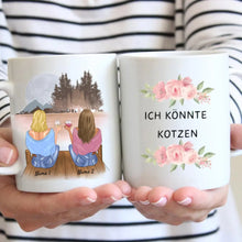 Laden Sie das Bild in den Galerie-Viewer, Witzige Kolleginnen Tasse: Ich könnte Kotzen - Personalisierte Tasse Kollegin, Abschied, Motivation, Jobwechsel, Geburtstag Büro (2-4 Personen)
